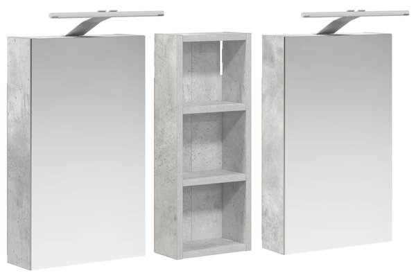 Sada koupelnových skříněk 3 ks 80 x 10,5 x 50 cm 3403659