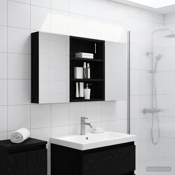 Sada koupelnových skříněk 3 ks 100 x 10,5 x 50 cm 3403681