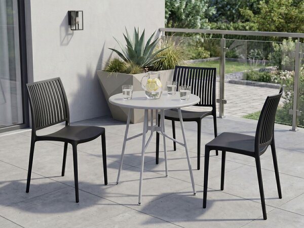 Bistro stolek TALTAL 64 cm 64 cm Kov Šedá