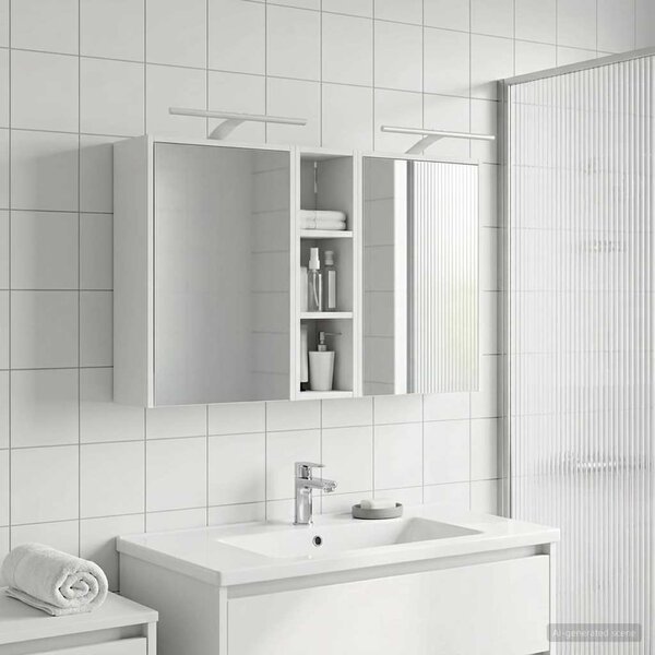Sada koupelnových skříněk 3 ks 106 x 16 x 62,5 cm 3403800