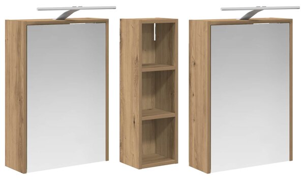 Sada koupelnových skříněk 3 ks 106 x 16 x 62,5 cm 3403807