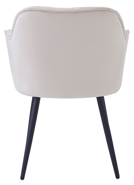 KONDELA Designové křeslo, béžová Velvet látka, FEDRIS NEW