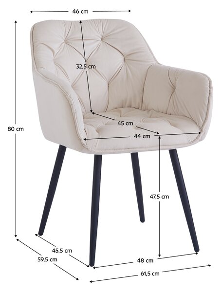 KONDELA Designové křeslo, béžová Velvet látka, FEDRIS NEW