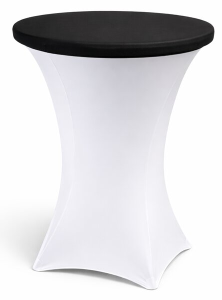 Skládací bistro stolek Ø 80 cm / výška 110 cm – černý