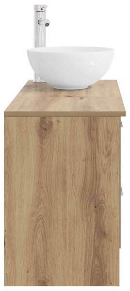 Sada koupelnového nábytku 2 ks Dub artisan Kompozitní dřevo 3403871