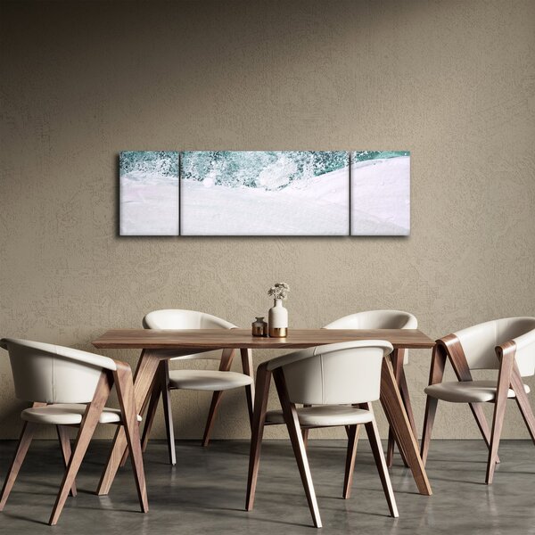 Obraz - Tyrkysová abstrakce (170x50 cm)