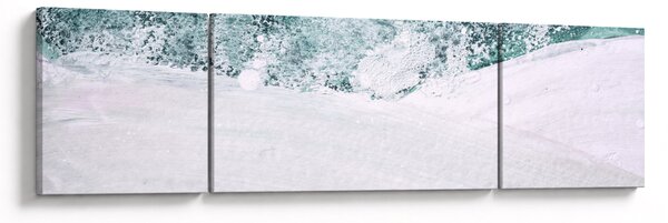 Obraz - Tyrkysová abstrakce (170x50 cm)
