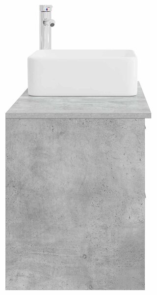 Sada koupelnového nábytku 2 ks Betonově šedá Kompozitní dřevo 3403883