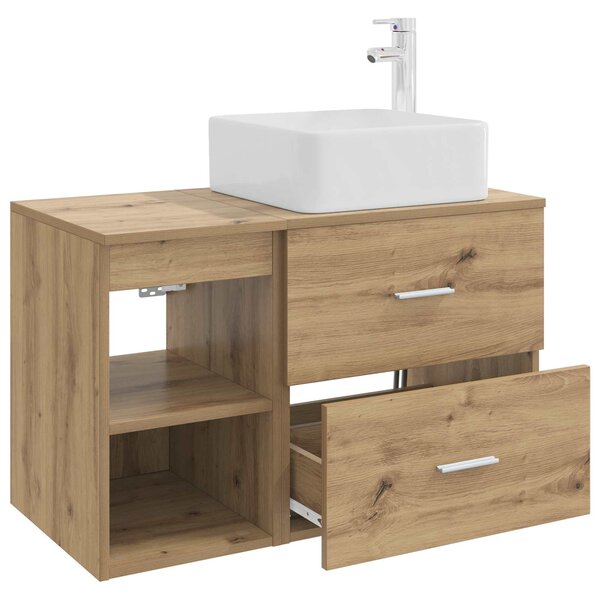 Sada koupelnového nábytku 2 ks Dub artisan Kompozitní dřevo 3403903