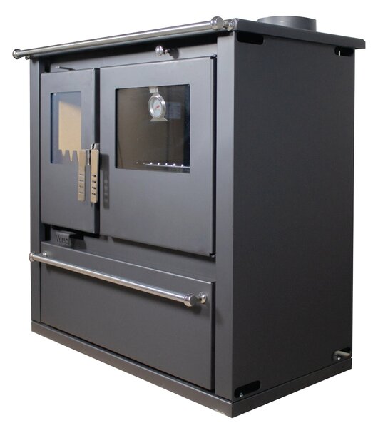 Kuchyňský sporák na dřevo Verso CS Plus 7,7 kW - černý