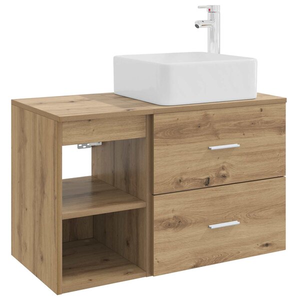 Sada koupelnového nábytku 2 ks Dub artisan Kompozitní dřevo 3403903
