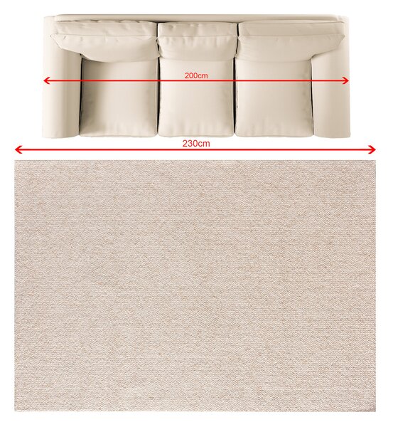 Koberec Solaro cream/camel 160x230 cm