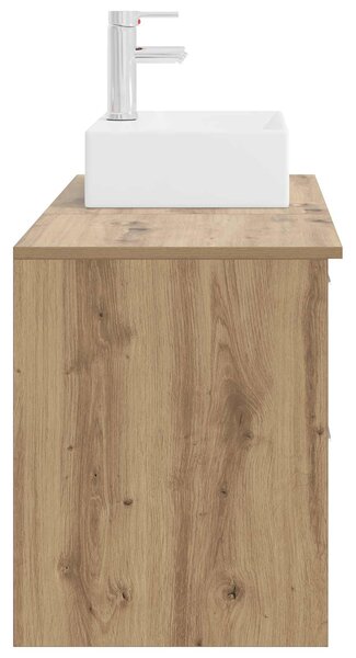 Sada koupelnového nábytku 2 ks Dub artisan Kompozitní dřevo 3403895