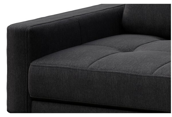 Rohová pohovka musso tufted 248 cm antracit pravá