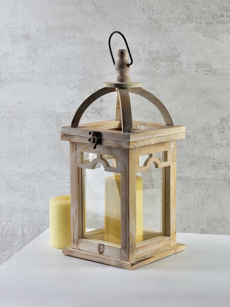 Mondex Lucerna LOKKE 16x26 cm hnědá