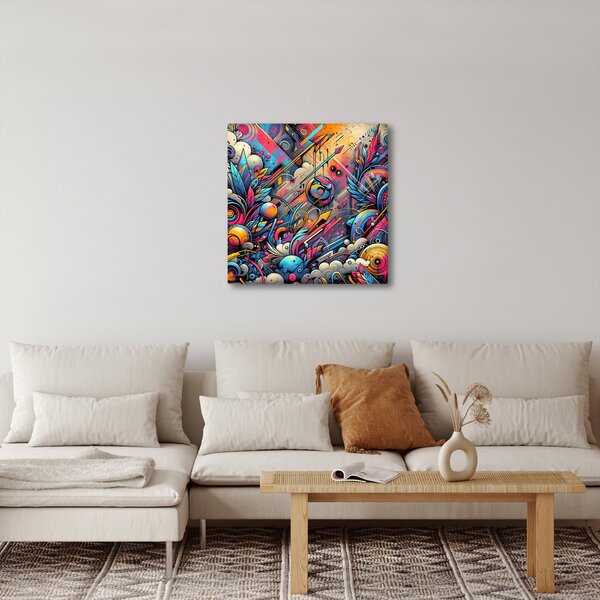 Obraz - Pestrobarevné graffiti (30x30 cm)