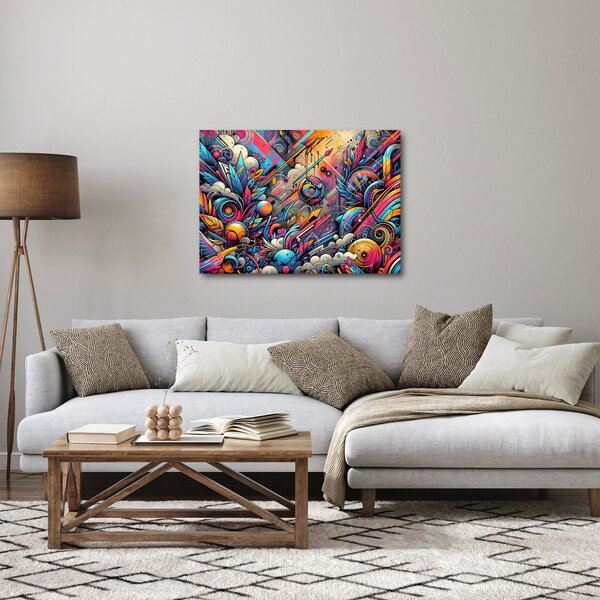 Obraz - Pestrobarevné graffiti (70x50 cm)