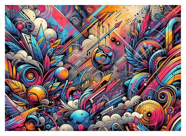 Obraz - Pestrobarevné graffiti (70x50 cm)