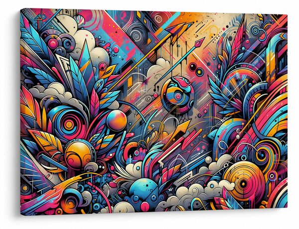 Obraz - Pestrobarevné graffiti (70x50 cm)