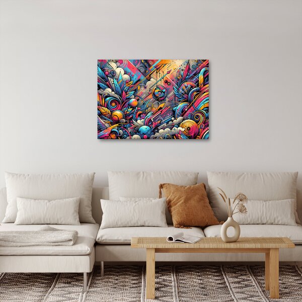 Obraz - Pestrobarevné graffiti (70x50 cm)