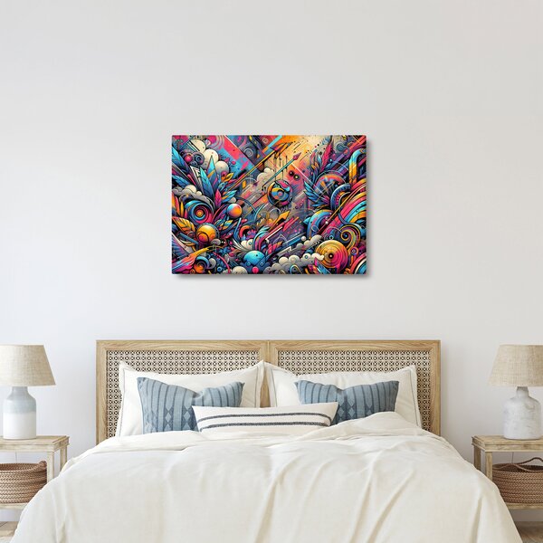 Obraz - Pestrobarevné graffiti (70x50 cm)