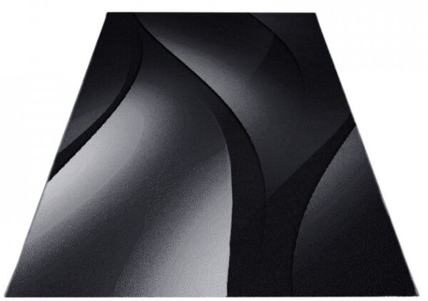 Moderní kusový koberec Plus 8010 Black | černý Typ: 160x230 cm