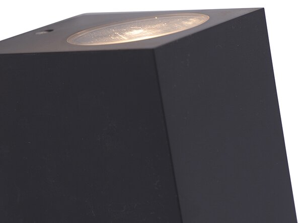 Chytré nástěnné svítidlo šedé z plastu vč. 2 Wifi GU10 - Baleno