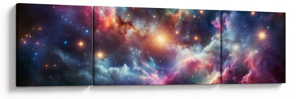 Obraz - Temný vesmír (170x50 cm)
