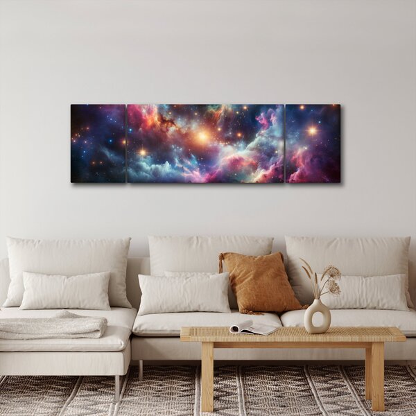 Obraz - Temný vesmír (170x50 cm)