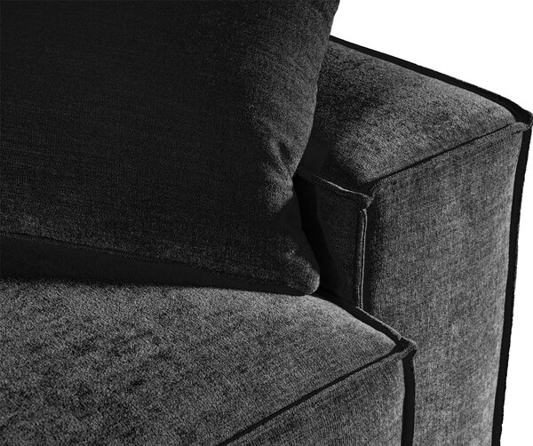 Rozkládací třímístná pohovka Melow s úložným prostorem 250 cm světle šedá