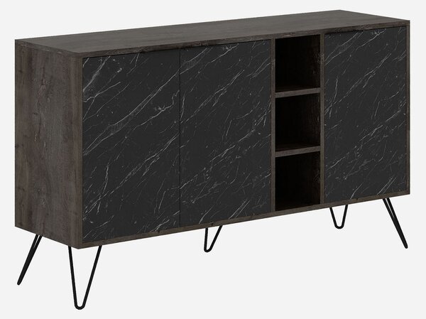 Skříňka Chiara (Tmavě hnědá). Akce -25%