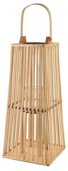 Mondex Proutěná lucerna LUCIE Natural 26,5x57 cm hnědá