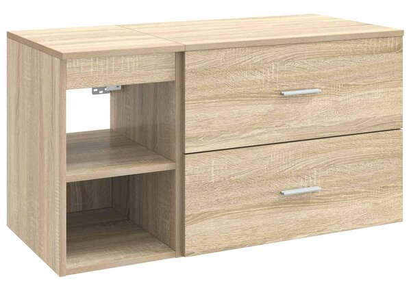 Sada koupelnového nábytku 2 ks Dub sonoma Kompozitní dřevo 3403938