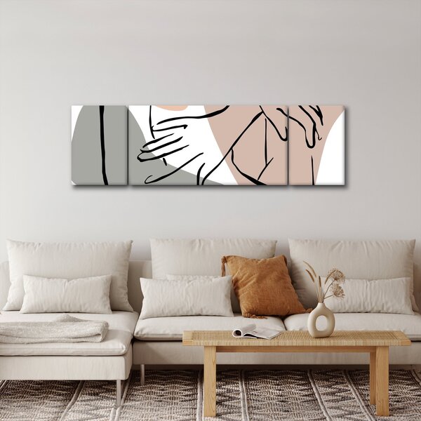 Obraz - Woman body line art N⁰2 (170x50 cm)
