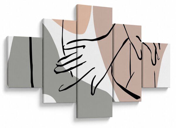 Obraz - Woman body line art N⁰2 (125x70 cm)