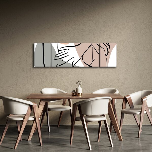 Obraz - Woman body line art N⁰2 (170x50 cm)