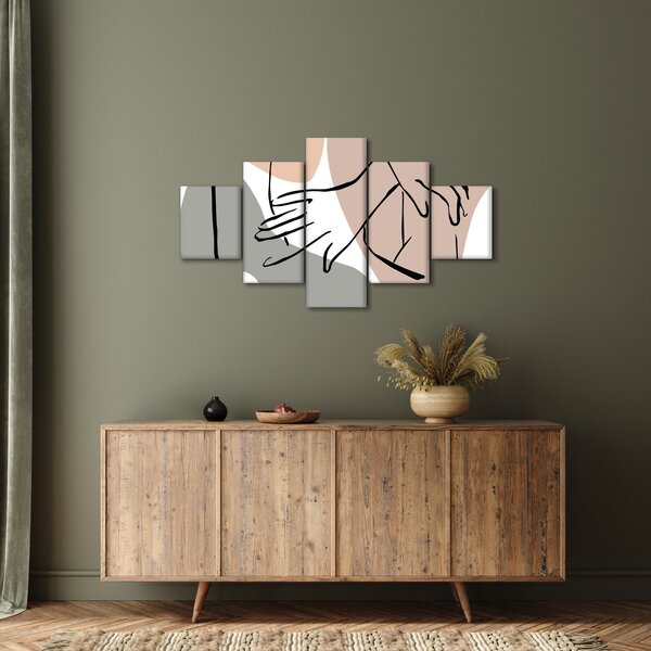Obraz - Woman body line art N⁰2 (125x70 cm)