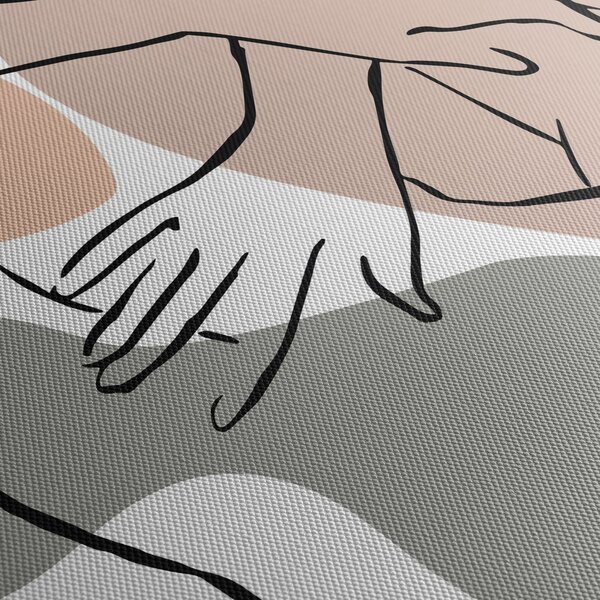 Obraz - Woman body line art N⁰2 (170x50 cm)
