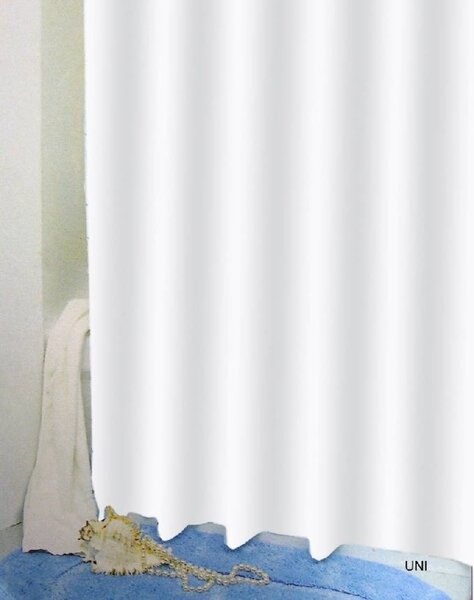 Erga Peva, sprchový závěs 180x200cm, polyester, bílá, ERG-03502