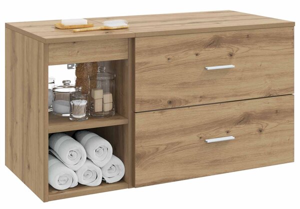 Sada koupelnového nábytku 2 ks Dub artisan Kompozitní dřevo 3403943