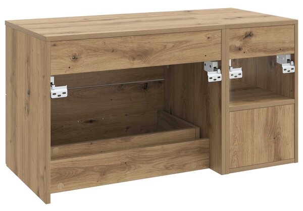 Sada koupelnového nábytku 2 ks Dub artisan Kompozitní dřevo 3403943