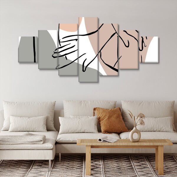 Obraz - Woman body line art N⁰2 (210x100 cm)