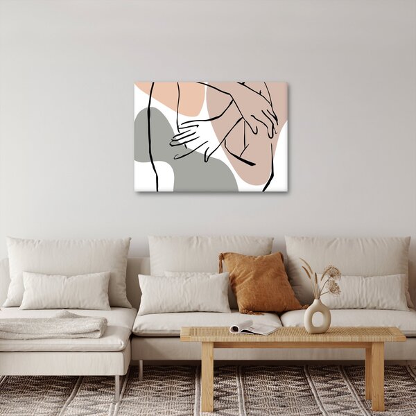 Obraz - Woman body line art N⁰2 (70x50 cm)