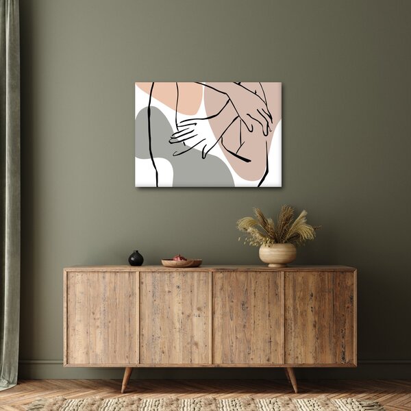 Obraz - Woman body line art N⁰2 (70x50 cm)