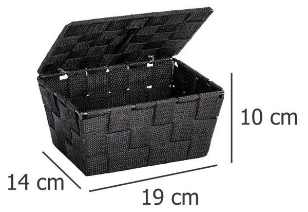 Wenko Adria koupelnový košík černá 22197100