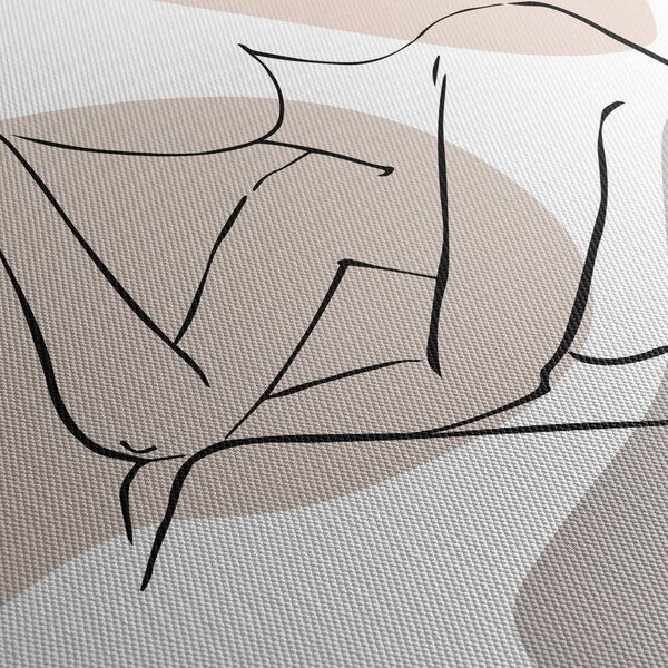 Obraz - Woman body line art N⁰1 (170x50 cm)