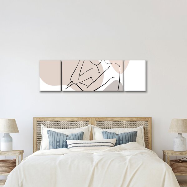 Obraz - Woman body line art N⁰1 (170x50 cm)