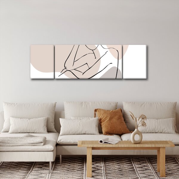 Obraz - Woman body line art N⁰1 (170x50 cm)