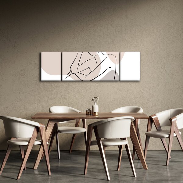 Obraz - Woman body line art N⁰1 (170x50 cm)