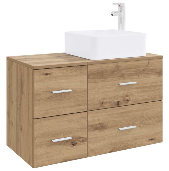 Sada koupelnového nábytku 2 ks Dub artisan Kompozitní dřevo 3403983